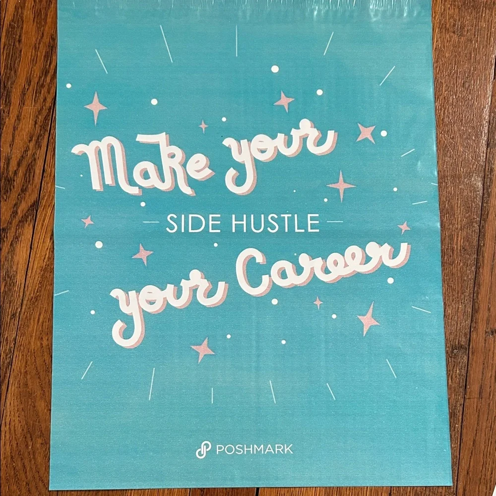 Teal 'Make Your Side Hustle Your Career' 14x17 Poly Mailer Set of 48